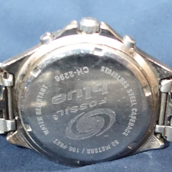 FOSSIL Blue Chronograph Watch CH-2296 - Picture 3 of 3